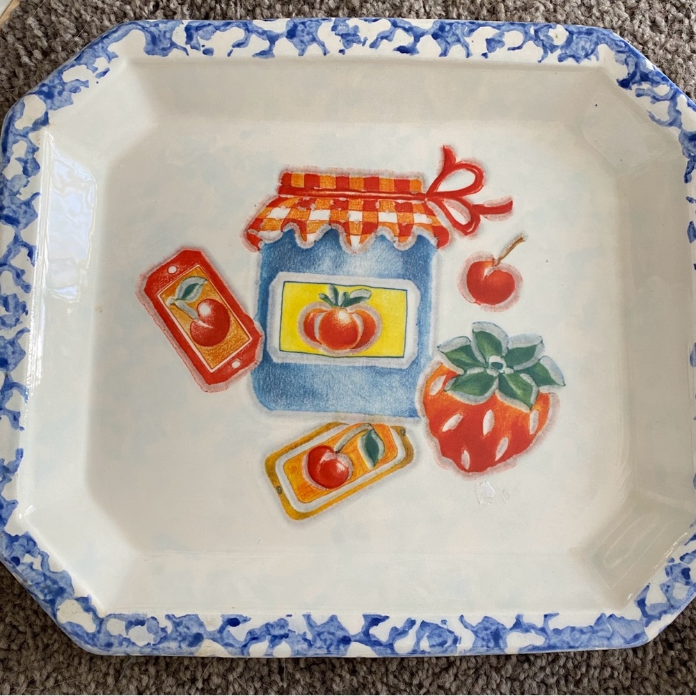 Vintage Garantito Per Alimenti Italy plate